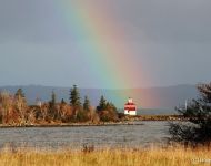 lighthouse rainbow